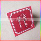 High End Custom Black Card Paper Hang Tag/center Folded Swing Tag thumbnail-3