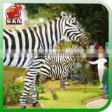 Realistic zebra model animatronic animal for sale