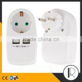 Multipurpose Multi Nation Travel Adaptor With 2 USB Charger thumbnail-1