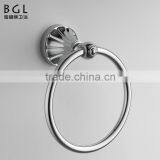 New Design Zinc Alloy Bathroom Accessories Wall Mounted Chrome Finishing Towel Ring