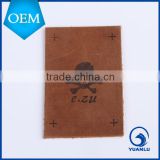 high quality leather luggage tag with inprint custom leather patch wholesale