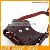 High Quality Private Labelling Genuine Cow Leather Big Dog Muzzle