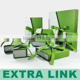 High Quality Fresh Color Series Big Custom Service Ribbon Closure Jewelry Package Box