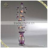 Newest Fancy Modern Decorative Aluminum Flower Floor Lamp ,Purple Color Floor Lamp thumbnail-1