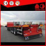 Chinese Manufacturer 3 Axle Flatbed Container Semi Trailer for Online Shopping thumbnail-4