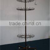 Multi-tier Rotating Free-standing Metal Hanging Hook Rack thumbnail-1