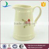 YSj0010-03 Wholesale Flowee Decal Stoneware Bathroom Jug thumbnail-1