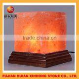Himalayan Rock Angel Salt Stone Lamp With Wooden Base for Home Life thumbnail-1