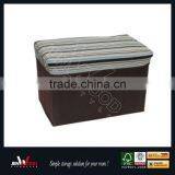Moroccan Leather Pouf Ottoman Footstool thumbnail-1