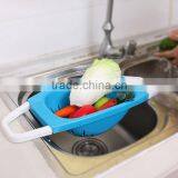 Wholesale Stock Kitchen Vegetable&Fruit Plastic Drain Basket Draining Rack thumbnail-3