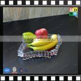 Acrylic Dry Fruit Tray Clear PMMA Square Tray Plastic Food Serving Plate From China Manufacturer thumbnail-5