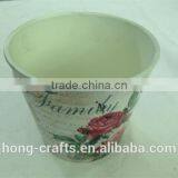 Hot Sale Set/3 Bulk Rose Design Round Plastic PP Flower Pot for Garden thumbnail-5