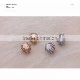 Hot Product 925 Sterling Silver Handmade Vintage Cameo Earrings Made in Italy O46 Cameo 16mm thumbnail-1