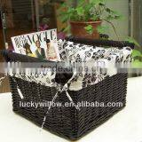 Lucky Weave Home and Garden Rattan Cutlery Basket With Handle thumbnail-2