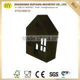 Shabby Chic House Shape Christmas Wooden Decoration on Sale thumbnail-5