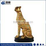 Bronze Cheetah and Panther Sculpture Statues thumbnail-2