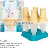 Hot sale 4 pcs icecream popsicle maker