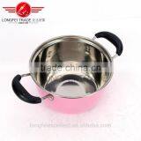 Yiwu Factory Wholesale Colorful Stainless Steel Soup Boilling Pot Set thumbnail-5