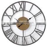 Rustic metal wall clock