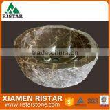 High Quality Natural Round Marble Stone Bathroom Basins and Stone Sinks RST-RB073 thumbnail-1