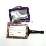 Hot Sale, High Quality Promotion Gift PU Leather Badge Holder With Crystal Gem Decoration thumbnail-4