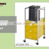 Office File Storage 2 Plastic Drawer Hills Studio Drawer Cart With Shelves thumbnail-1