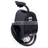 Handlebar Charging System Waterproof Dual USB Charger Socket thumbnail-4