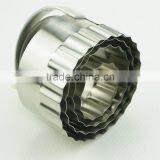 47098 4 Pcs Round Shape Stainless Steel Cookie Cutter Set thumbnail-3