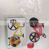 2017 New Stainless Steel With Non-stick Coating Bike Pizza Cutter Pizza Slicer Bicycle Pizza Knife Pizza Wheel thumbnail-2