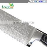 Japanese VG10 Damascus Knive 8" Chef Knife QING Brand 67 Layers Of Damascus Steel Kitchen Knives Cooking Tools Micarta Handle thumbnail-4