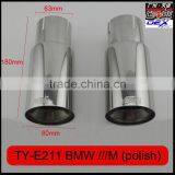 Auto Tuning Stainless Exhaust Tips Laser M Polish for Bmw