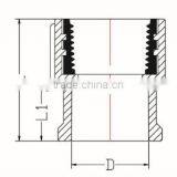 HIGH QUANLITY FEMALE COUPLING COPPER THREAD OF PVC DIN STANDARD FITTINGS FOR WATER SUPPLY thumbnail-2