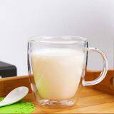 Double Wall Milk Cup 220ML Customized Coffee Cup Glass Cups Milk Mugs thumbnail-2