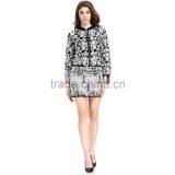 Domin Fashion Silver Yarn Embroider and Beading 2pcs Set Women's Coat thumbnail-3