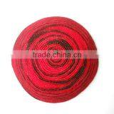 Crocheted Kippah With Red Color thumbnail-1