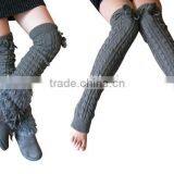 Women Dance Knitted Leg Warmer Socks thumbnail-1