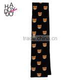 HAODUOYI Women Winter Teddy Bear Pattern Knit Warm Scarf for Wholesale thumbnail-1