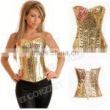 Women PVC Leather Corset Pattern Zip Up Leather Corset On Sale thumbnail-1
