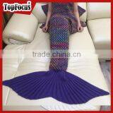 New Arrival Amazon Fleece Soft Adult Flannel Blanket Mermaid Tail Blanket Wholesale thumbnail-2