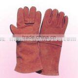 Long Cow Leather Safety Gloves thumbnail-1
