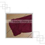 Wine Red Viscose Roll-up Sleeve Shirt for Girls thumbnail-5