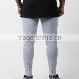 Marl Grey Plain Bottoms Custom Printed Mens Joggers Tapered Jogger Pants Fitness Joggers OEM thumbnail-1