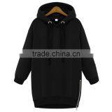 2016 Wholesale Womens Long Pullover Plain Sweatshirt/hoodies thumbnail-3