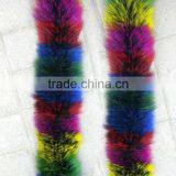 BBG-H-20 Customized Size Real Fox Fur Trim Trimming for Pashmina and Cape thumbnail-6