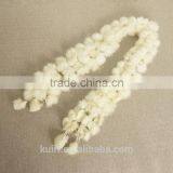 New Women Winter Real Rabbit Fur Scarf Lady Fur Scarves 100 Fur Ball Velvet Rabbit Echarpe Luxury Neck Warmer thumbnail-4