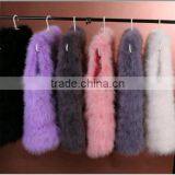 2015 New Fashion Real Natural Fur Vests Women Ostrich Feather Fur Vest thumbnail-6