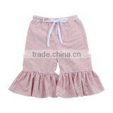2017 Wholesale Children's Boutique Clothing Cotton Baby Girls Ruffle Shorts thumbnail-2