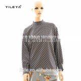 Hot Sale High Collar Blouse Design Women Long Sleeves Blouse thumbnail-1