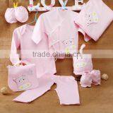 Spring Style Solid Color Animal Pattern Baby Gift Set Clothes thumbnail-1