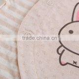 Factory Supply Organic Cotton Newborn Baby Girls Short Sleeve Romper Bodysiut Jumpsuit One-pieces Outfits Set thumbnail-2